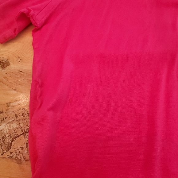 Brioni Short Sleeve Polo Shirt Bright Pink- Size M - Picture 6 of 10